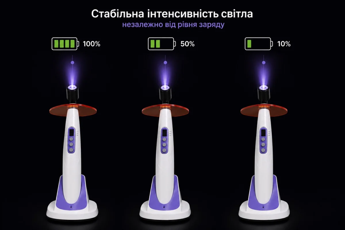 Стабільна інтенсивність світла